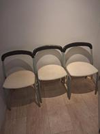 a vendre 3 chaises de cuisine, Maison & Meubles, Gris, Enlèvement, Utilisé, Métal