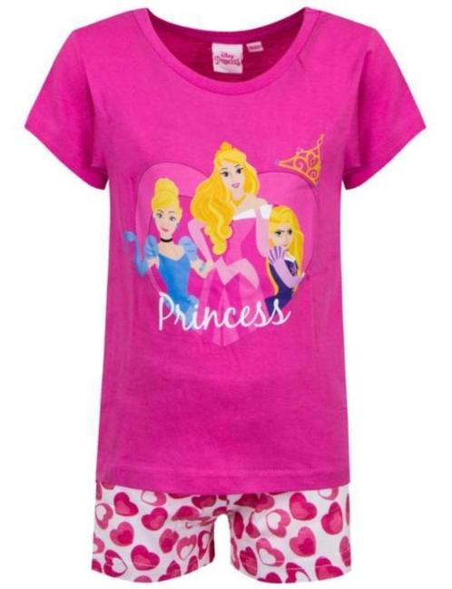 Disney Princess Shortama - Love - Maat 92-98-104-110-116, Kinderen en Baby's, Kinderkleding | Maat 104, Nieuw, Meisje, Nacht- of Onderkleding