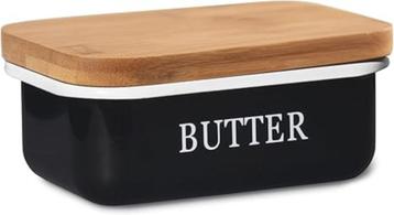  Botervloot met houten deksel | Nieuw beschikbaar voor biedingen