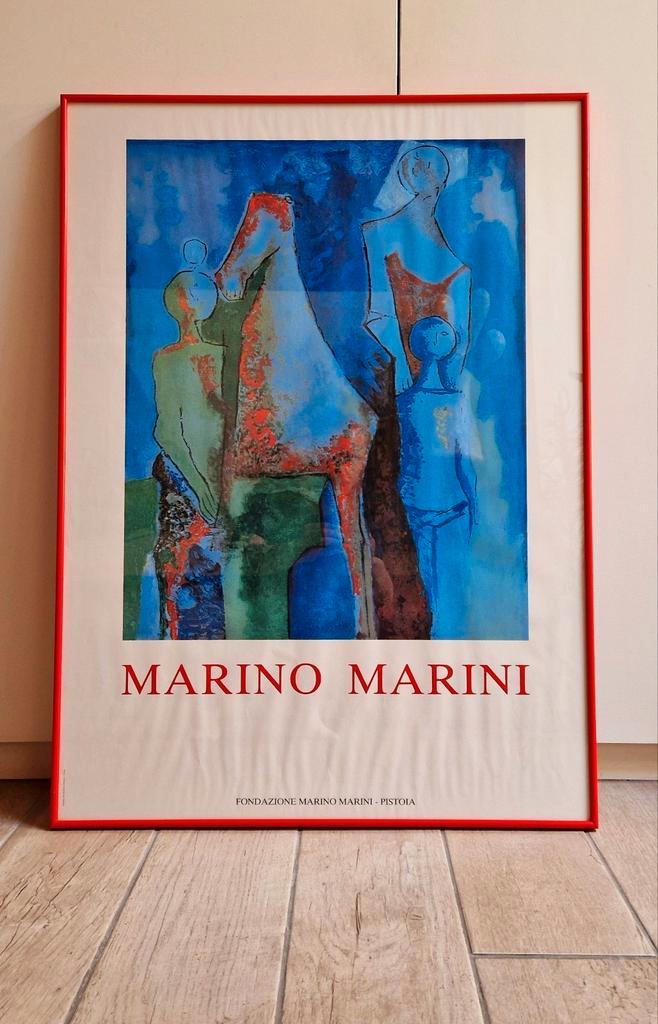 Marino Marini - Shakespeare I, Verzamelen, Posters, Gebruikt, Overige onderwerpen, A1 t/m A3, Rechthoekig Staand, Met lijst, Ophalen of Verzenden