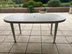 Tuintafel ovaal wit, Tuin en Terras, Tuintafels, Ophalen, Gebruikt, Ovaal