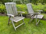 Houten stoelen inklapbaar, Jardin & Terrasse, Chaises de jardin, Utilisé, Pliant, Enlèvement ou Envoi