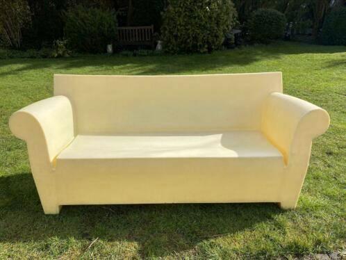 2 stuks Kartell Bubble Club tuinbank geel, Tuin en Terras, Tuinbanken, Gebruikt, Kunststof, Ophalen of Verzenden