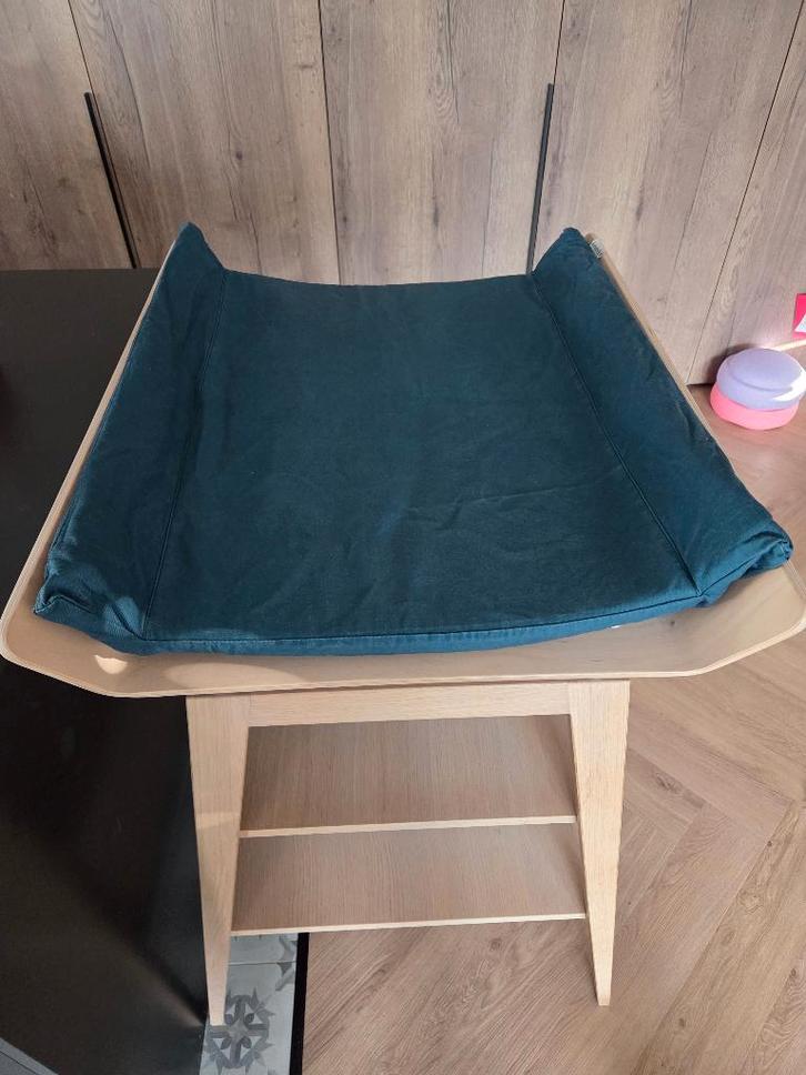 Leander Linea verschoontafel, Kinderen en Baby's, Badjes en Verzorging, Zo goed als nieuw, Aankleedkussen, Overige merken, Ophalen