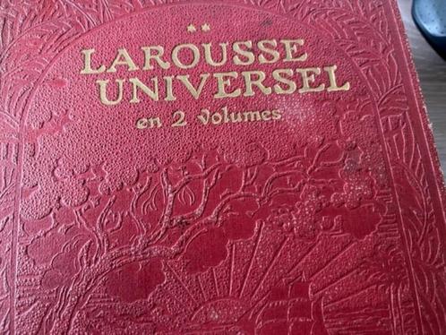 larousse universel en 2 volumes (fr), Antiek en Kunst, Antiek | Boeken en Manuscripten, Ophalen of Verzenden
