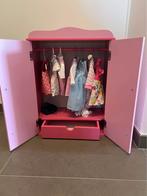 Houten poppenkleerkast inclusief kleren babyborn pop, Kinderen en Baby's, Ophalen, Zo goed als nieuw, Babypop