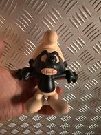 Ancienne figurine pouet squeeze toy schtroumpfs smurf noire, Collections, Schtroumpfs, Comme neuf