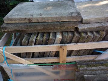 40 dalles de terrasse d'occasion 60x40x4cm beschikbaar voor biedingen