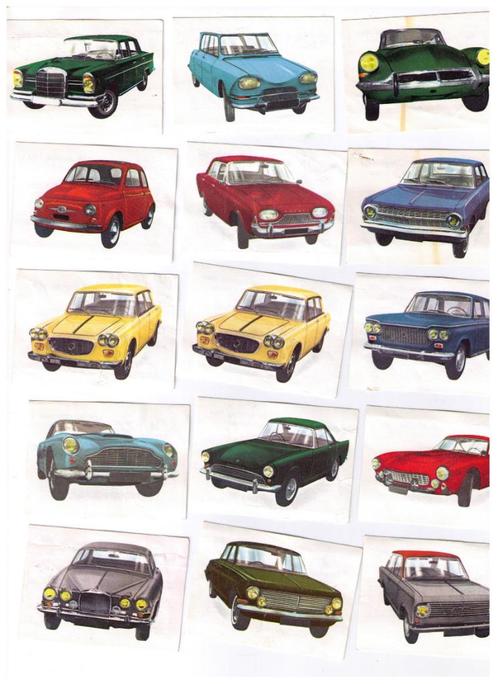 27 chocolaatjes Jacques, De wereld van auto's 1964, Verzamelen, Complete verzamelingen en Collecties, Verzenden