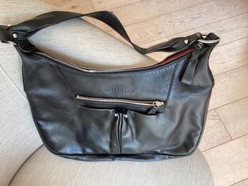 Handtas Longchamp zwart leder beschikbaar voor biedingen