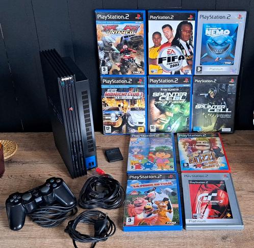 PLAYSTATION 2 + 10 JEUX, Games en Spelcomputers, Spelcomputers | Sony PlayStation 2, Gebruikt, Ophalen
