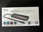 itec usb-c docking station 4K HDMI LAN usb-c, Docking station, Telefoon, Nieuw, Ophalen of Verzenden