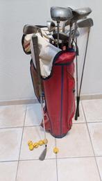 sac de golf vintage avec clubs, Sport en Fitness, Golf, Gebruikt, Tas, Ophalen