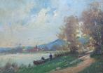 VIDAL / LOT 2 STUKS / LANDSCHAPPEN / OLIEVERF / 16x22cm SIG, Ophalen of Verzenden