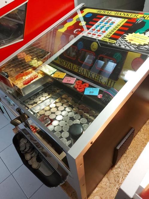 ROYAL BANKER III muntenschuiver coin pusher , royal banker 3, Verzamelen, Automaten | Flipperkasten, Ophalen