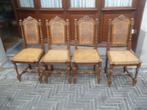 4 stoelen, Huis en Inrichting, Vier, Gebruikt, Bruin, Hout