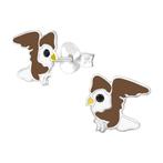 Boucles d'oreilles enfant oiseau de proie argent sterling 92, Enlèvement ou Envoi, Neuf, Boucles d'oreilles