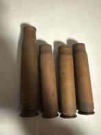 (L) Set van 4 originele WOII hulzen – 1938 & 1942 – kaliber, Verzamelen, Verzenden