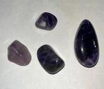 4 x gepolijst amethist - 28gram totaal - 38/23/20/18mm, Handtassen en Accessoires, Edelstenen, Ophalen of Verzenden, Nieuw