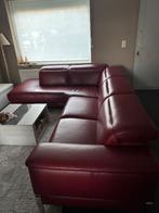 Lederen zetel, Huis en Inrichting, Zetels | Zetels, Ophalen, Zo goed als nieuw, Vierpersoons of meer, Hoekbank