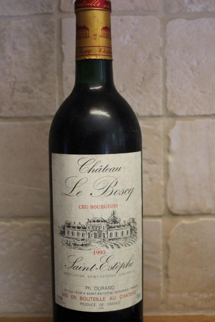 Château Le Boscq 1993 Saint-Estèphe Cru Bourgeois, Verzamelen, Wijnen, Zo goed als nieuw, Rode wijn, Frankrijk, Vol, Ophalen