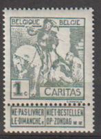 Belgique 1910 n 84**, Timbres & Monnaies, Neuf, Envoi