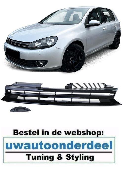 Embleemloze Sport Grill Hoogglans Zwart Geschikt voor Vw Gol, Auto diversen, Tuning en Styling, Verzenden