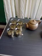 6 theetassen met theepot, Ophalen, Overige materialen, Gebruikt, Overige typen