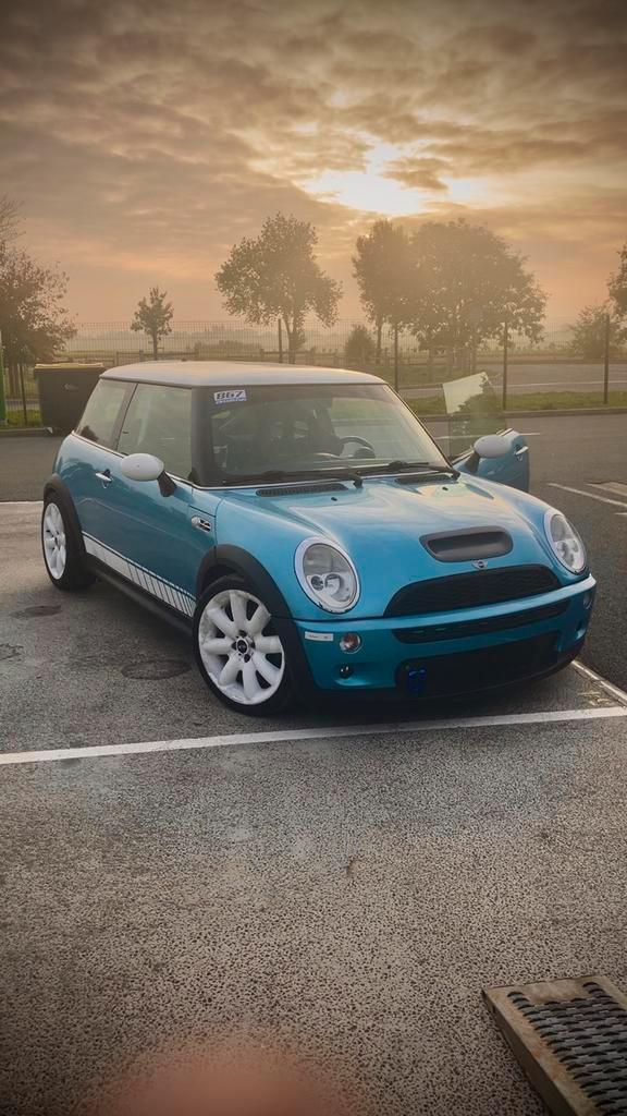 Mini cooper r53 S |trackday| cup|, Auto's, Mini, Bedrijf, Cooper S, Sportstoelen, 2 deurs, Blauw, Voorwielaandrijving, Ophalen