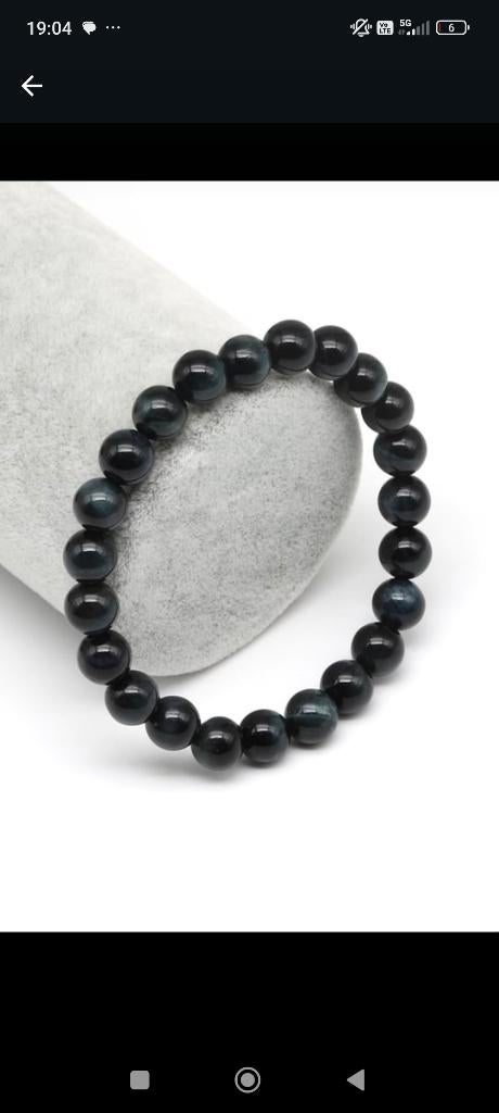 Pierre précieuse  oeil de tigre bleu 100% pure, Enlèvement ou Envoi, Neuf