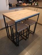 Table haute avec tabourets de bar assortis, Enlèvement