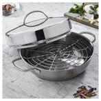 Demeyere rookset / kookpot, Huis en Inrichting, Keuken | Potten en Pannen, Inox, Gebruikt, Keramische plaat, Ophalen