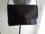 Sac à main cuir noir bandoulière "Marque La Moda", Enlèvement ou Envoi, Noir, Cuir