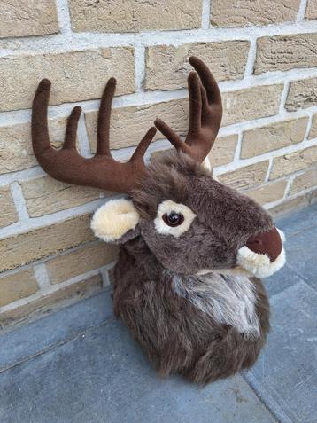 Tête de cerf en peluche - Région d'Audenarde, Enlèvement, Comme neuf