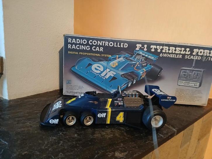Vintage RC Nikko F-1 Tyrell Ford 6 Wheeler scaled 1/10 1970., Hobby en Vrije tijd, Modelbouw | Radiografisch | Auto's, Gebruikt