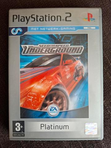 PS2 NFS need for speed underground (compleet) beschikbaar voor biedingen