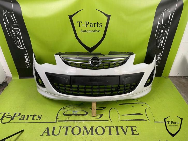 opel corsa D voorbumper bumper grille rooster 95508031, Auto-onderdelen, Carrosserie, Bumper, Opel, Gebruikt