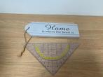 Decoratief bord home, Ophalen of Verzenden, Zo goed als nieuw