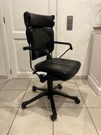 Giroflex 33 lederen bureaustoel – professionele kwaliteit, Huis en Inrichting, Bureaustoelen, Ophalen, Gebruikt, Zwart, Bureaustoel