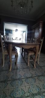 Table et 6 chaises occasion, Maison & Meubles, Enlèvement, Louis XV, Utilisé, 4 à 6 chaises
