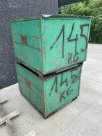 2x metalen afvalcontainer, Ophalen