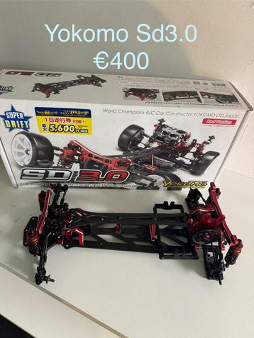 Yokomo superdrift 3.0 chassis en alu upgrade parts beschikbaar voor biedingen