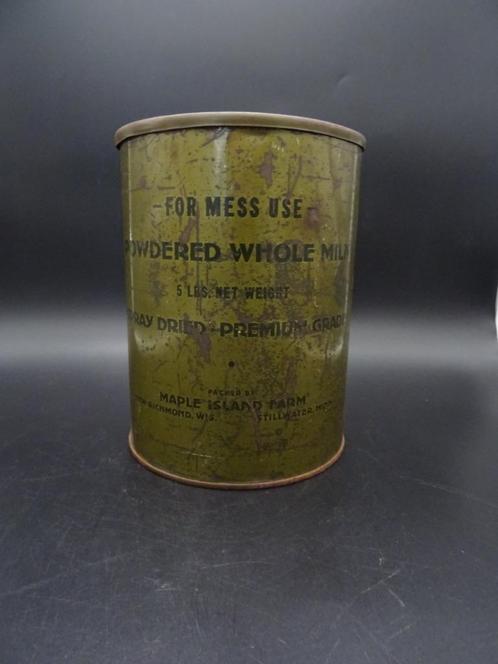 US Powdered Whole Milk blik, Verzamelen, Militaria | Tweede Wereldoorlog, Overige soorten, Overige typen, Ophalen of Verzenden
