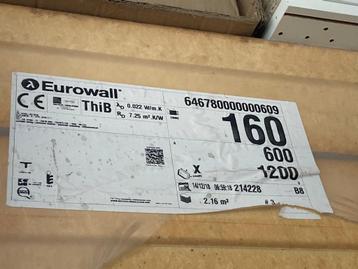 7 pakken Recticel Eurowall 160 mm Rd 7.25 m²K/W (15.15m²), Enlèvement, Mousse rigide (PIR), Isolation des murs, 12 cm ou plus