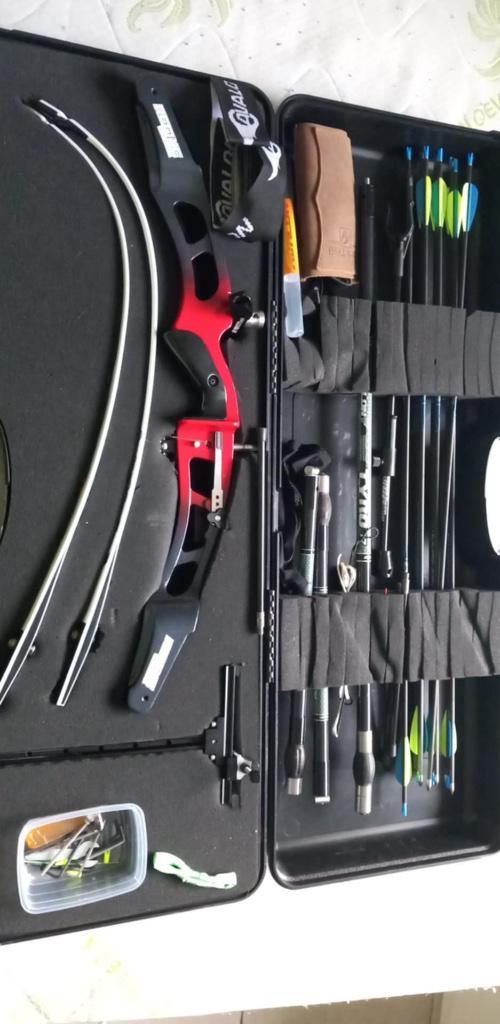 Arc à flèche recurve, Sport en Fitness, Handboogschieten, Zo goed als nieuw, Pijlen, Ophalen