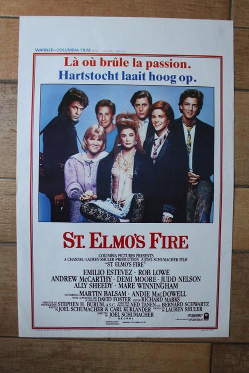 filmaffiche St. Elmo's Fire 1985 filmposter, Collections, Posters & Affiches, Comme neuf, Cinéma et TV, A1 jusqu'à A3, Rectangulaire vertical