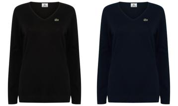 Lacoste trui v-hals dames XS,S,M,L,XL,2XL,3XL,4XL Nieuw beschikbaar voor biedingen