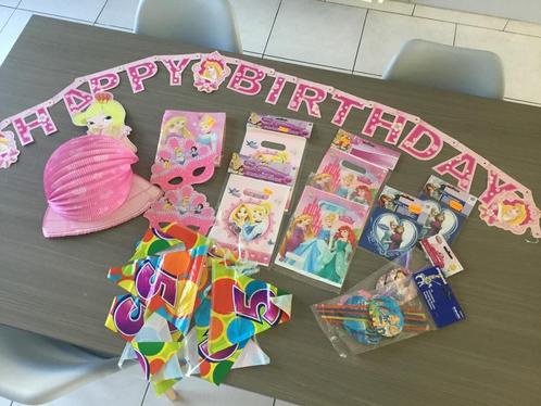 Feestversiering verjaardag prinsessen en frozen, Hobby & Loisirs créatifs, Articles de fête, Neuf, Enlèvement ou Envoi