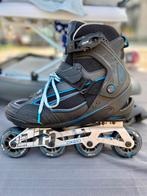 Oxelo inline skates maat 42 incl. bescherming, Comme neuf, Enlèvement