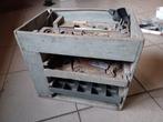 Vintage authentieke houten gereedschapskist, Ophalen, Gebruikt